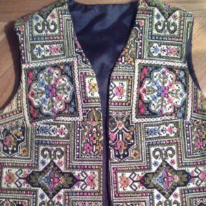 Vest ~Sleeves Jacket by KILIM ~Needlepoint~ Tapestry